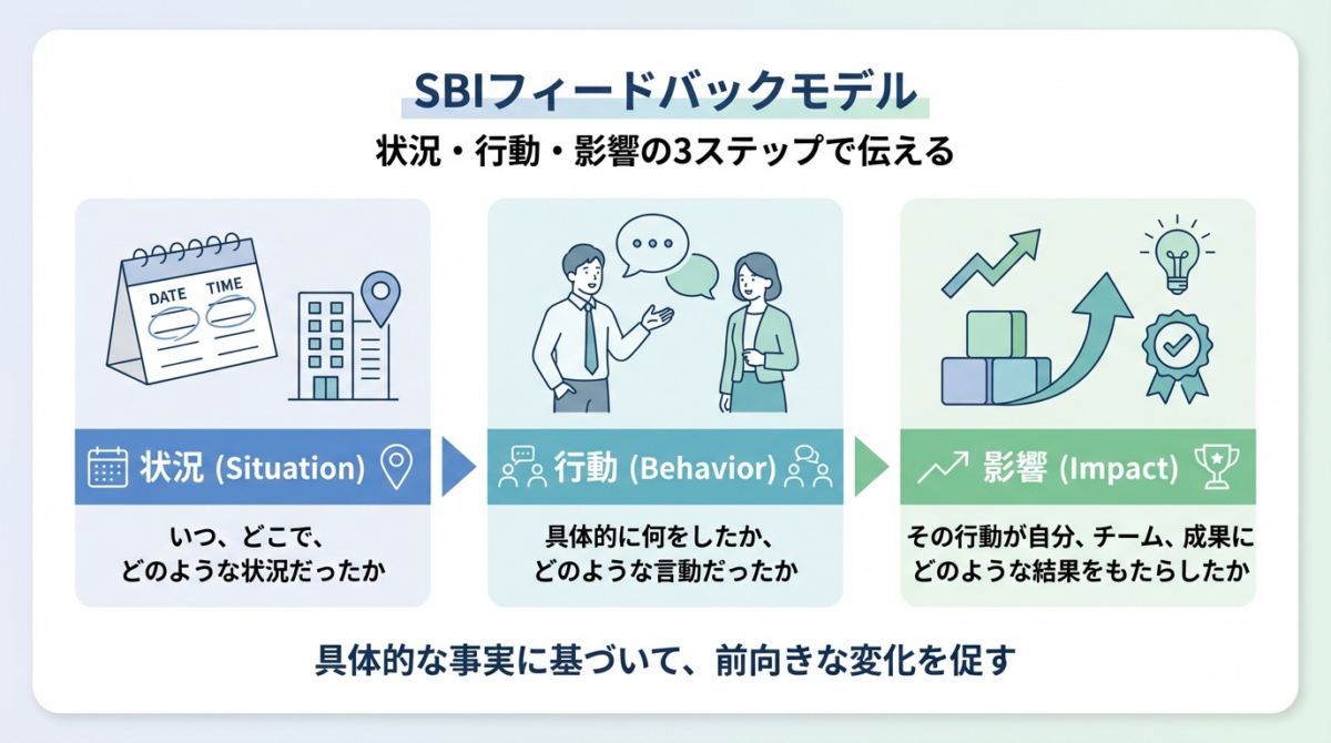 状況と行動に焦点を当てる(SBI型フィードバック)