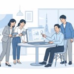 情報共有(透明性)イラスト