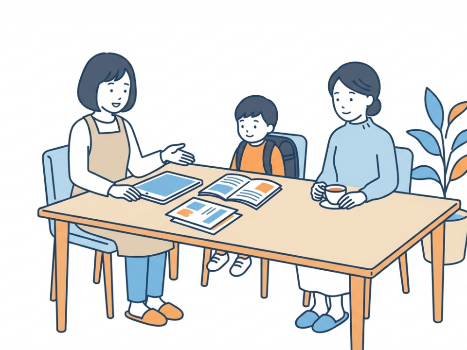 Hero（学校での面談：先生×保護者×子ども）